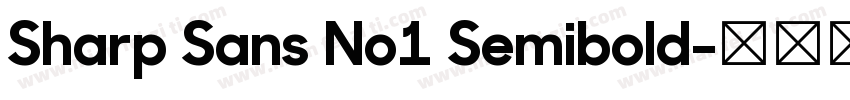 Sharp Sans No1 Semibold字体转换